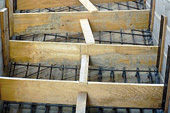 Coffrage beton escalier
