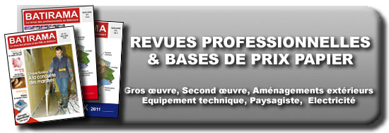 Revue Batirama et Bordereaux de prix Artiprix
