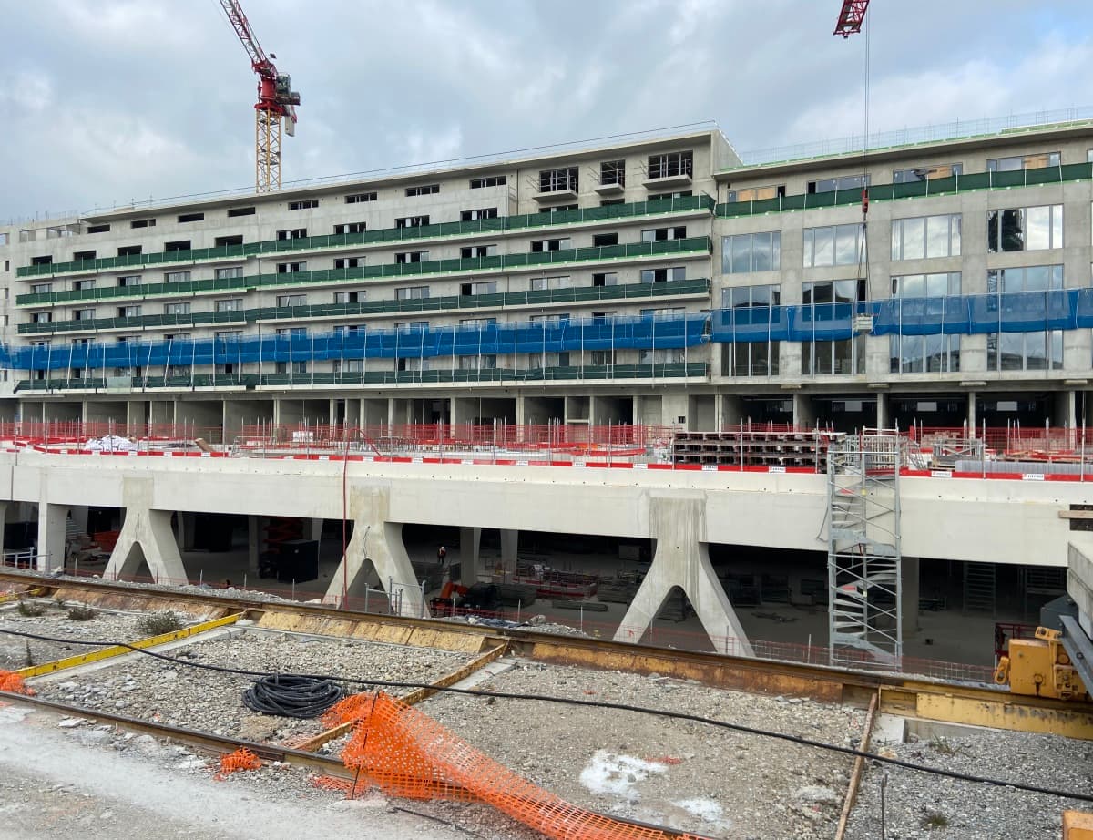 Plus de 11.500 m3 de béton bas carbone pour la nouvelle gare routière de Nice