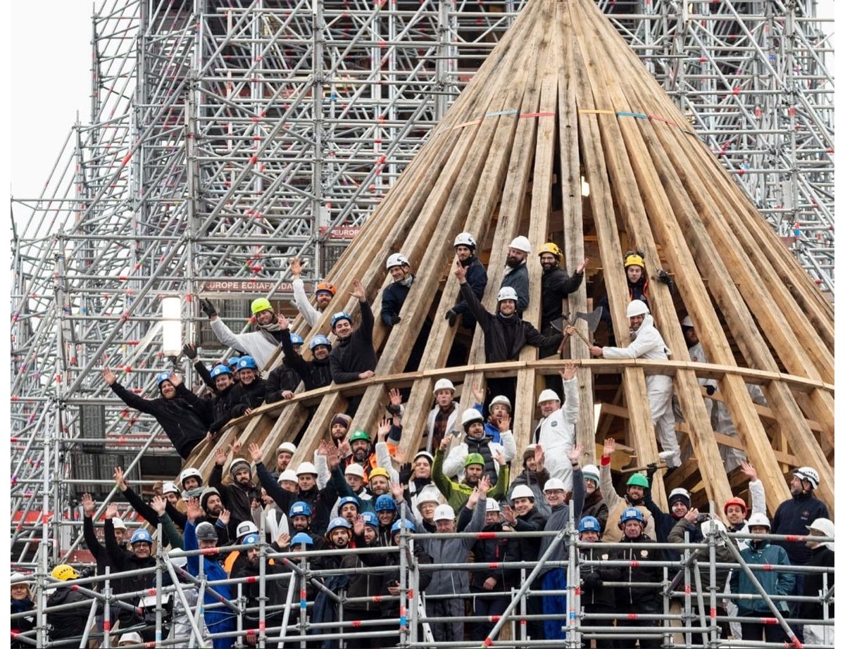 Notre-Dame: la restauration de la charpente du choeur est finie