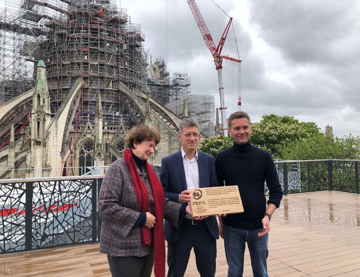 Notre-Dame de Paris étrenne sa nouvelle charpente, certifiée PEFC