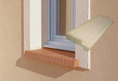 Recouvrement Appui fenêtre, habillage de façade pour isolation thermique  extérieur