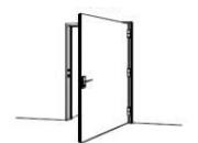 Bloc porte battant coupe-feu 30 mn