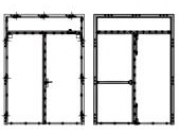 Bloc-porte 1 vantail + imposte 1 V + I
