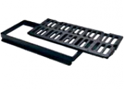 Grille rectangulaire plate à cadre