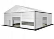 Largeur 15m hauteur 5m