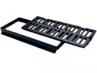 Grille rectangulaire plate à cadre