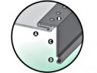 Rive universelle pour toiture ardoise