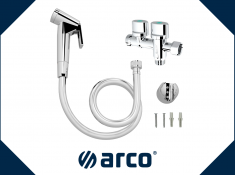 La vanne Combi d’ARCO : raccordez une chasse d’eau et une douchette hygiénique facilement