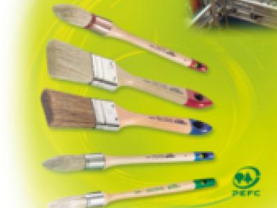 Pinceaux plats et pinceaux ronds