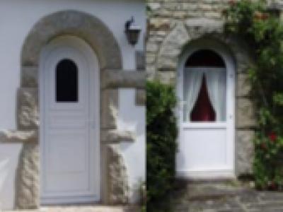 Porte d’entrée plein cintre