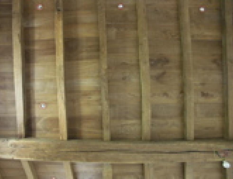 Plafond bois traite