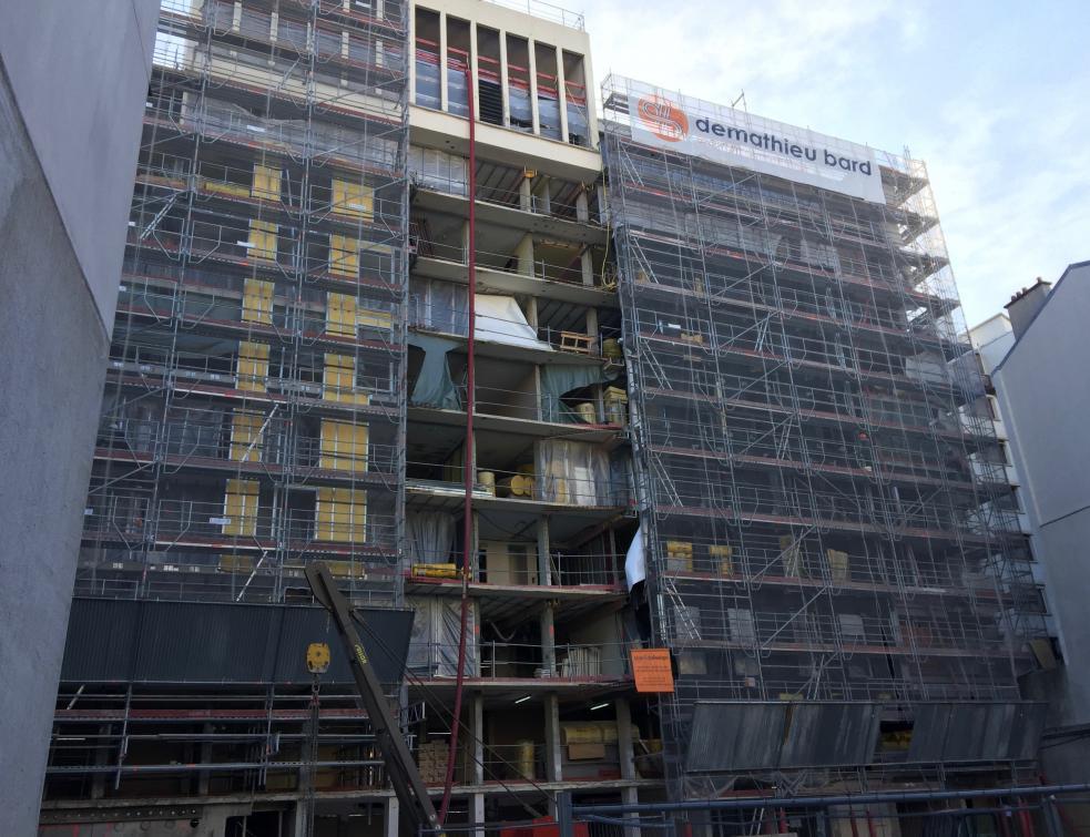 80 logements réhabilités et performants avec la Façade F4 à Paris