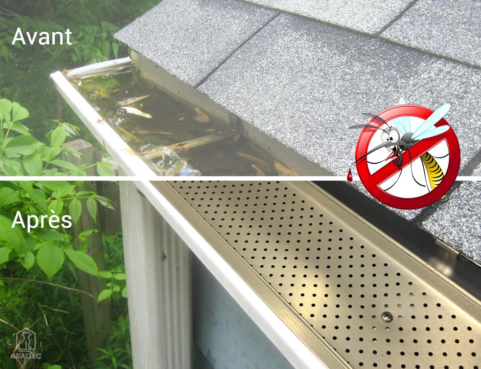 Optimisation des gouttières : un accessoire innovant et anti-moustique !