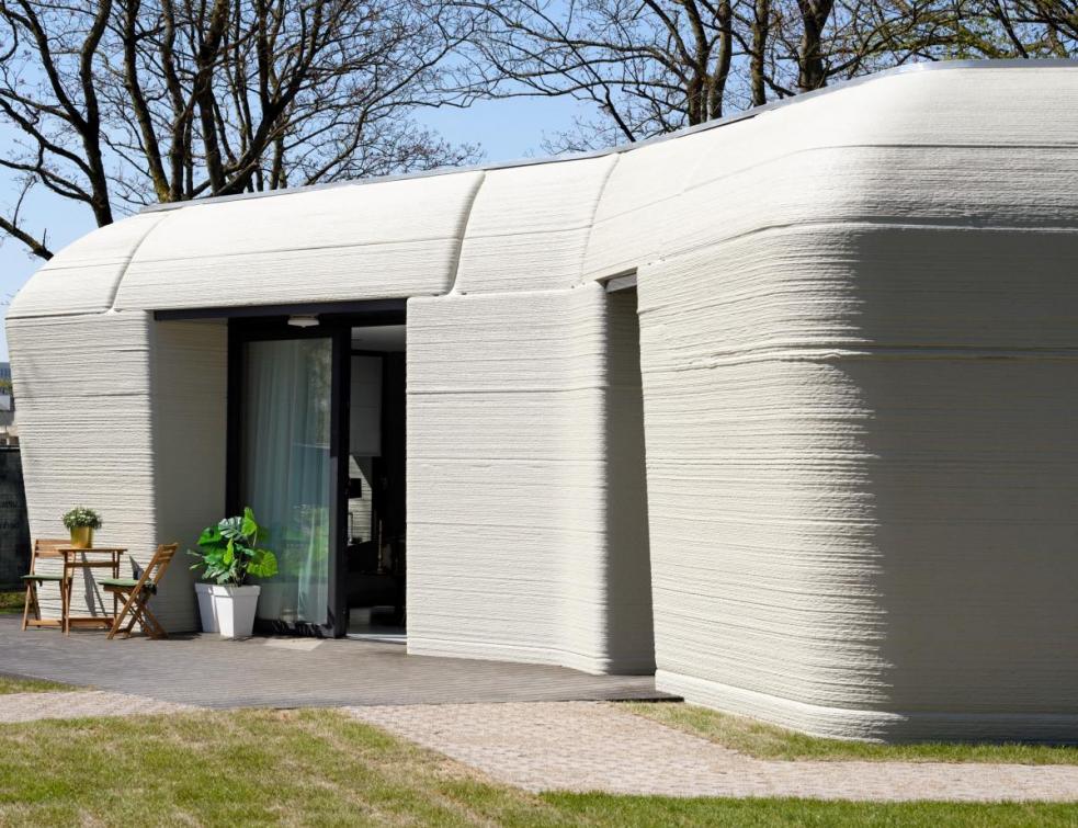 Inauguration de la première maison individuelle réalisée en béton