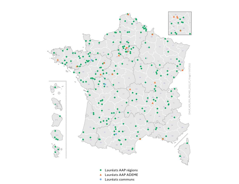 100 millions d'euros supplémentaires pour le recyclage de 675 hectares de friches