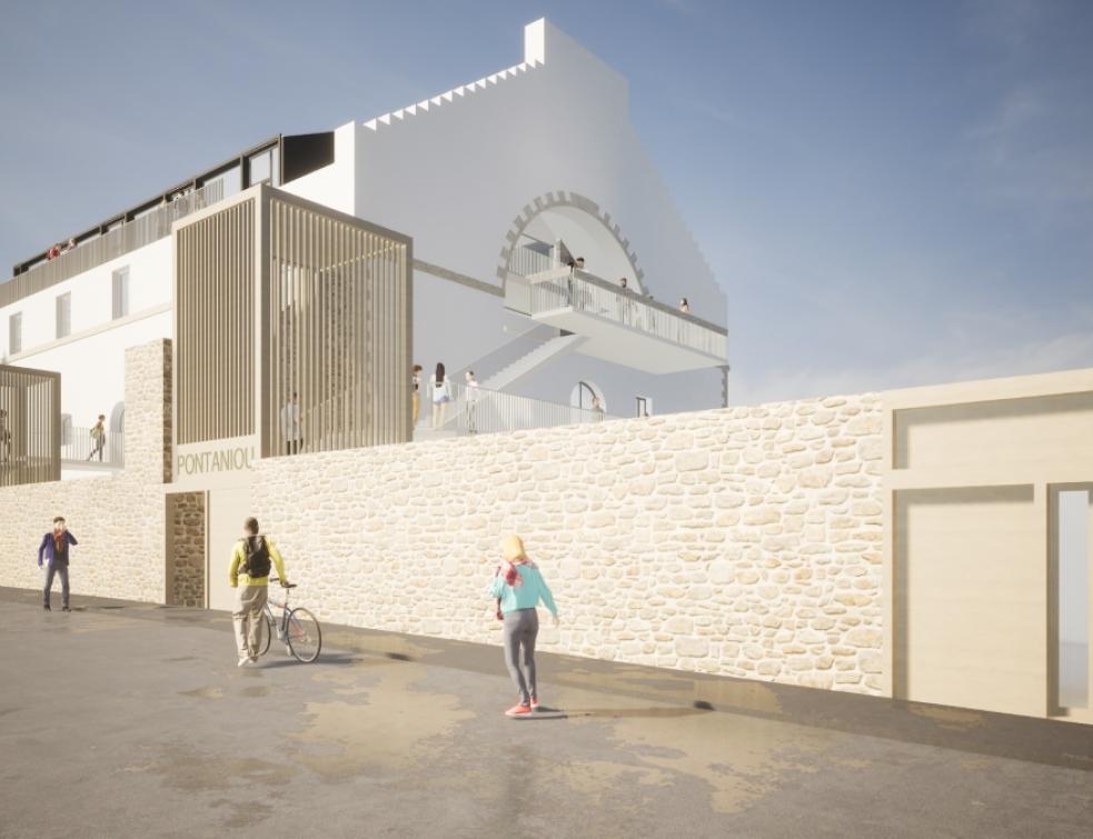 Le futur site de Pontaniou, vue depuis la rue Pierre Ozanne. © Done Architecture