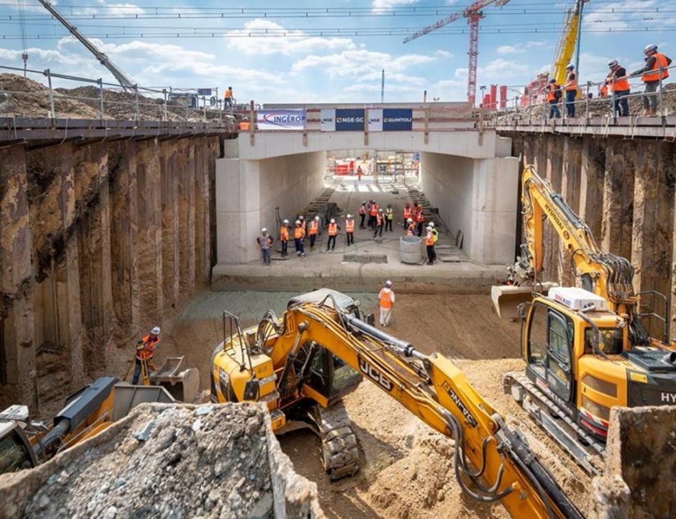 Chantier du Grand Paris Express à Vitry. © Gérard Rollando / Société du Grand Paris
